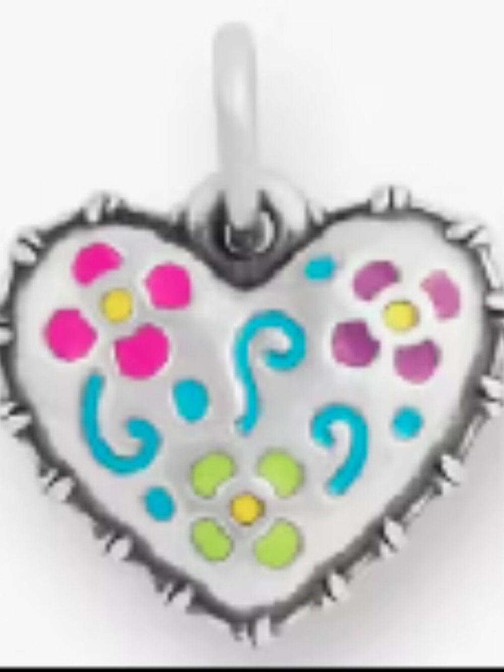 James Avery Enamel Consuela Heart Charm